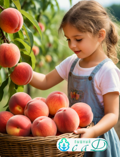 Персик "ПОСОЛ МИРА"  (срок созревания конец июля-август)